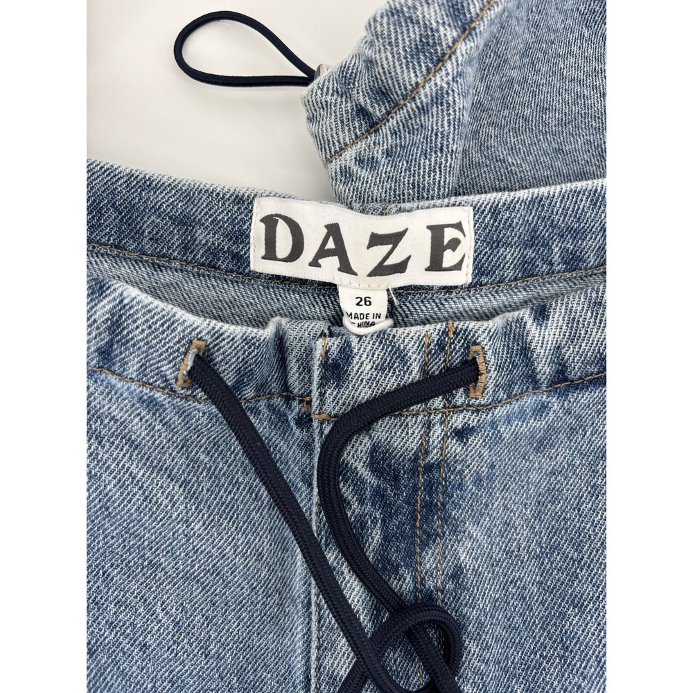 DAZE Denim Jetset Jogger Sz 26 (29) High Rise 90's Retro Cinched Ankle MSRP $122 - Picture 11 of 14